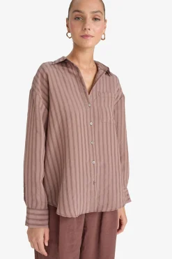 DeFacto Camisa a rayas^Mujer Camisas Y Blusas