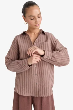 DeFacto Camisa a rayas^Mujer Camisas Y Blusas