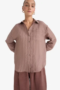 DeFacto Camisa a rayas^Mujer Camisas Y Blusas