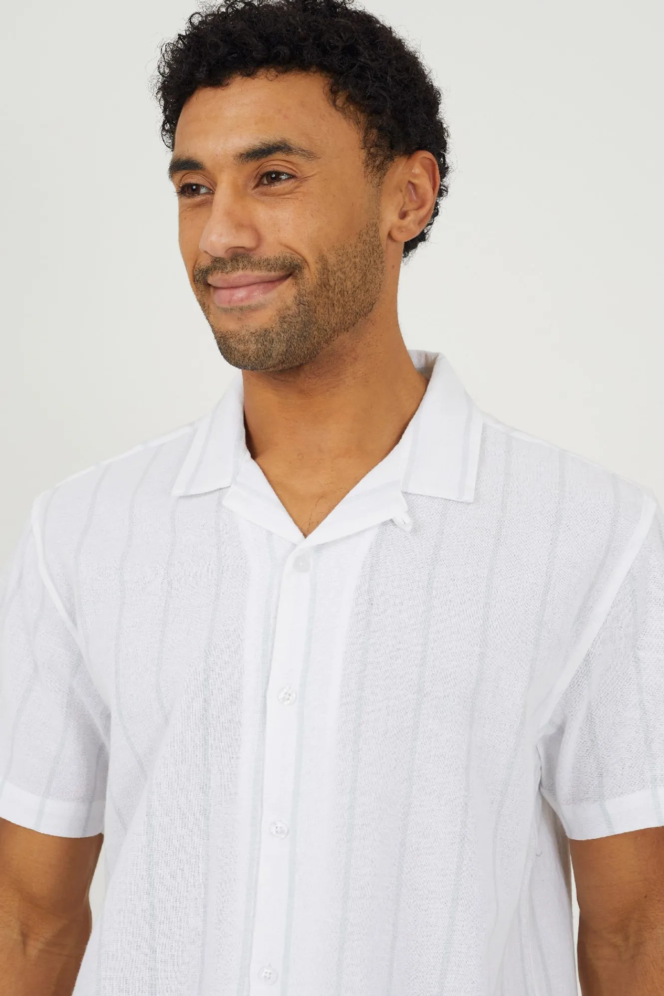 Brave Soul Camisa a rayas manga corta^Hombre Camisas