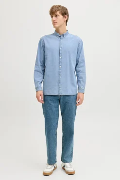 JJ REBEL Camisa algod&oacute;n manga larga relaxed^Hombre Camisas