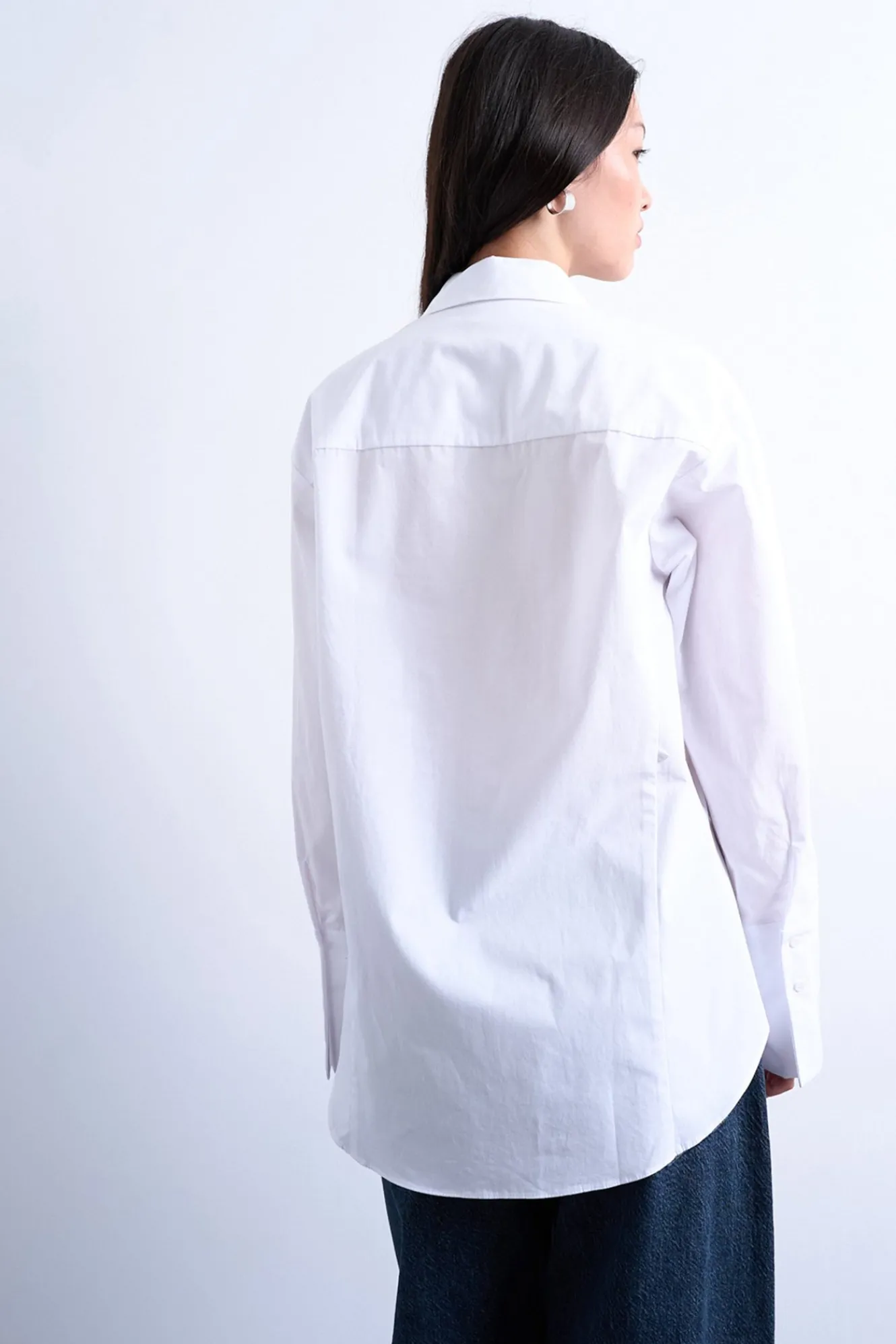 Topshop Camisa amplia de corte oversize^Mujer Camisas Y Blusas