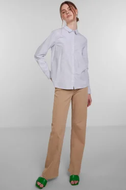 Pieces Camisa básica de algodón^Mujer Camisas Y Blusas