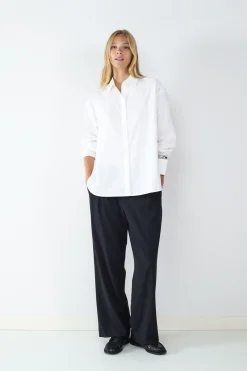 Balmohk Camisa básica popelín^Mujer Camisas Y Blusas