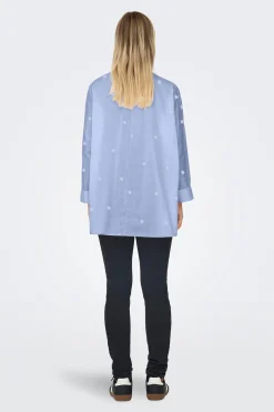 Only Camisa bajo asim&eacute;trico manga larga^Mujer Camisas Y Blusas