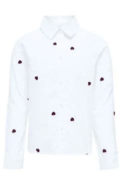 Only Girls Camisa bordado corazón niña^Niños Camisas Y Blusas