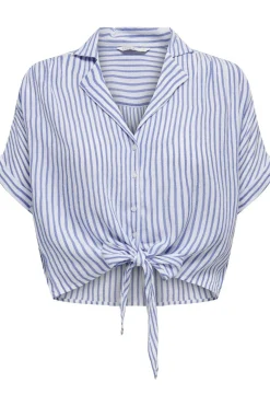 Only Camisa crop manga corta^Mujer Camisas Y Blusas