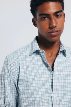 Springfield Camisa cuadros algod&oacute;n slub^Hombre Camisas