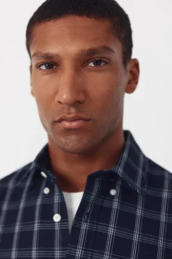 Cortefiel Camisa cuadros denim^Hombre Camisas