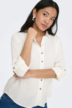 Only Camisa de lino^Mujer Camisas Y Blusas|Lino