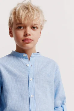 Springfield Kids Camisa de lino a rayas mao ni&ntilde;o^Niños Camisas
