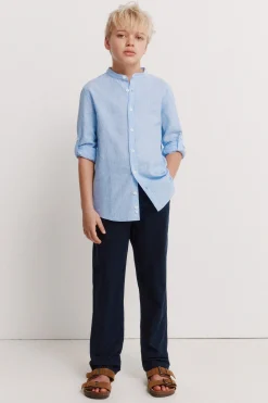 Springfield Kids Camisa de lino a rayas mao ni&ntilde;o^Niños Camisas