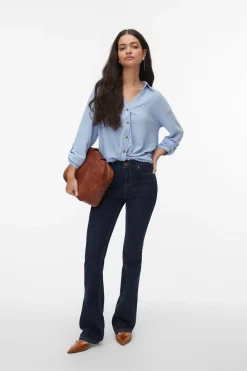 Vero Moda Camisa de manga larga detalle nudo^Mujer Camisas Y Blusas