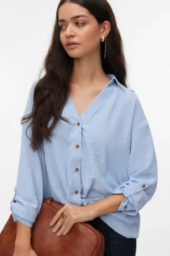Vero Moda Camisa de manga larga detalle nudo^Mujer Camisas Y Blusas