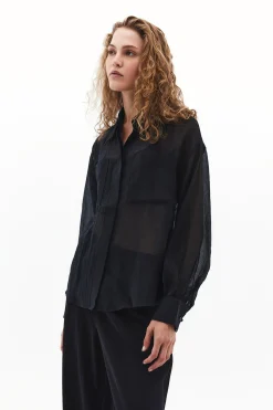 Oxxo Camisa de mangas abullonadas^Mujer Camisas Y Blusas