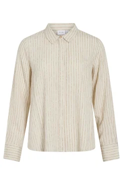 Vila Camisa de rayas con viscosa^Mujer Camisas Y Blusas