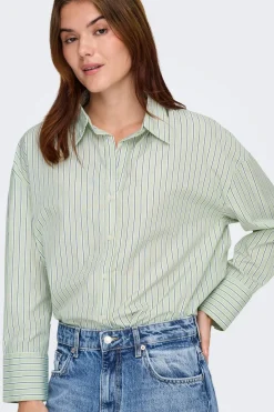 Only Camisa de rayas manga larga^Mujer Camisas Y Blusas