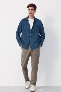 Cortefiel Camisa denim^Hombre Camisas