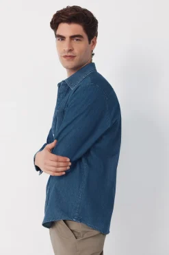 Cortefiel Camisa denim^Hombre Camisas