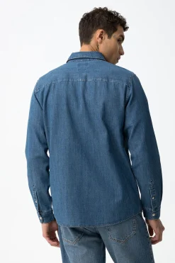 Tiffosi Camisa Denim Regular Fit^Hombre Camisas