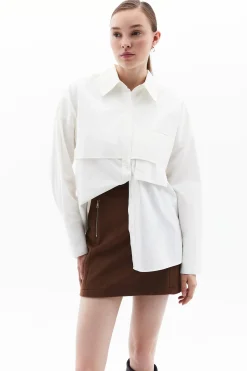 Oxxo Camisa detalle bolsillo^Mujer Camisas Y Blusas