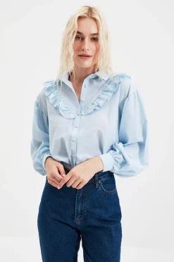 Trendyol Camisa detalle volantes^Mujer Camisas Y Blusas