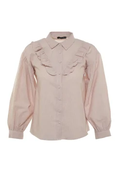 Trendyol Camisa detalle volantes^Mujer Camisas Y Blusas