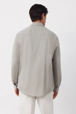 Cortefiel Camisa espiga bolsillos^Hombre Camisas