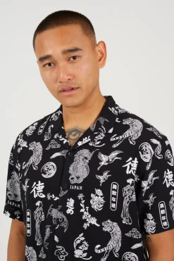 Brave Soul Camisa estampada de manga corta^Hombre Camisas