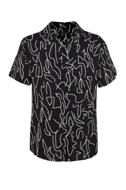 Trendyol Camisa estampada manga corta^Hombre Camisas