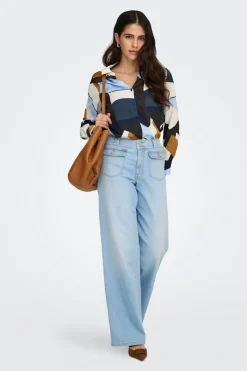 Only Camisa estampado geom&eacute;trico^Mujer Camisas Y Blusas