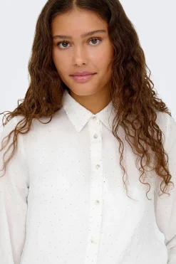 Only Camisa glitter manga larga^Mujer Camisas Y Blusas