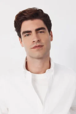 Cortefiel Camisa lisa popel&iacute;n^Hombre Camisas