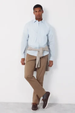 Cortefiel Camisa lisa popel&iacute;n^Hombre Camisas