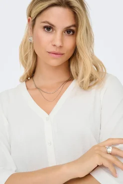 JDY Camisa manga corta 3/4^Mujer Camisas Y Blusas