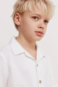 Springfield Kids Camisa manga corta estilo lino ni&ntilde;o^Niños Camisas