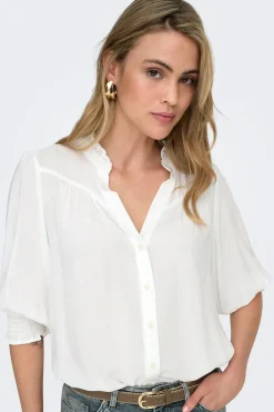 Only Camisa manga elástica 3/4^Mujer Camisas Y Blusas