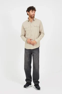 Brave Soul Camisa manga larga^Hombre Camisas