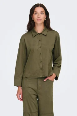 JDY Camisa manga larga antelina^Mujer Camisas Y Blusas|Total Look