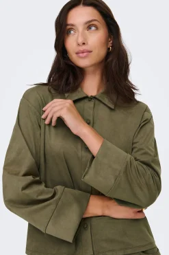 JDY Camisa manga larga antelina^Mujer Camisas Y Blusas|Total Look