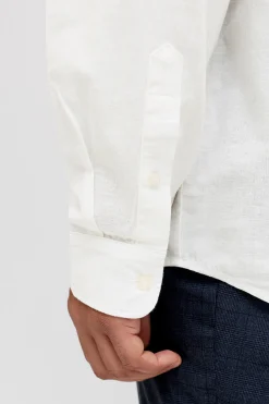 Jack & Jones PLUS Camisa manga larga con lino^Hombre Camisas|Lino