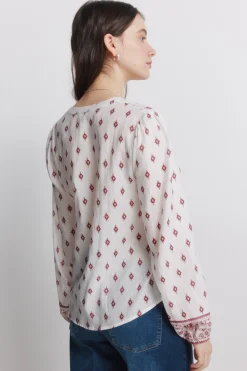 Springfield Camisa manga larga estampada^Mujer Camisas Y Blusas