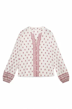 Springfield Camisa manga larga estampada^Mujer Camisas Y Blusas