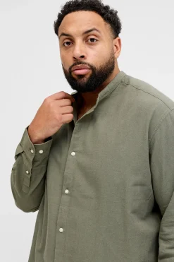 Jack & Jones PLUS Camisa manga larga popel&iacute;n fino^Hombre Camisas