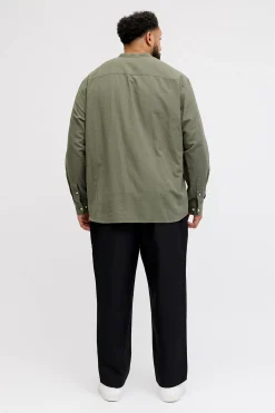 Jack & Jones PLUS Camisa manga larga popel&iacute;n fino^Hombre Camisas