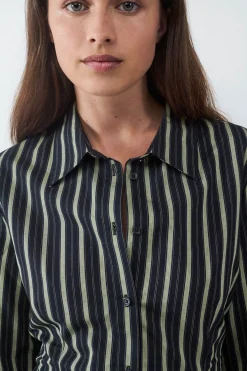 Balmohk Camisa manga larga rayas^Mujer Camisas Y Blusas