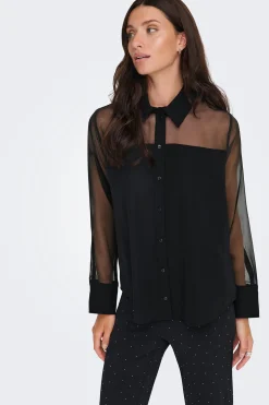 JDY Camisa manga larga transparente^Mujer Camisas Y Blusas