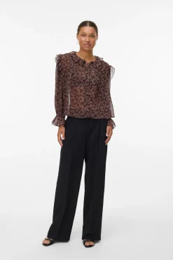 Vero Moda Camisa manga larga volantes^Mujer Camisas Y Blusas