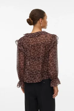 Vero Moda Camisa manga larga volantes^Mujer Camisas Y Blusas