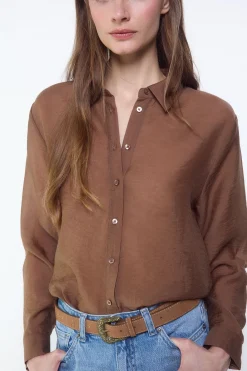 Slowlove Camisa organza^Mujer Camisas Y Blusas